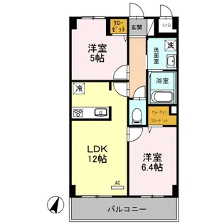 グランチェスタ【5階】の間取り