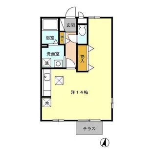 ヴィラセスト【1階】の間取り