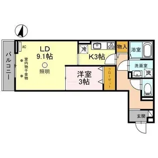 コリーヌヴェール日進【3階】の間取り