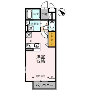 セジュール木本 A【3階】の間取り
