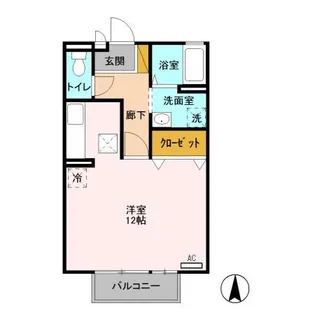 クレール Ⅰ【1階】の間取り