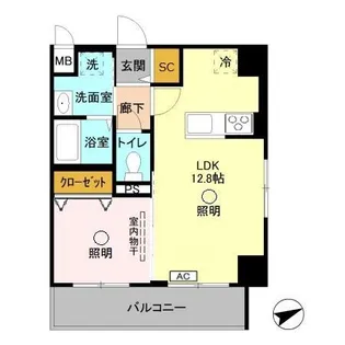 GARDEN HOUSE Ⅲ 大宮土呂駅前【7階】の間取り