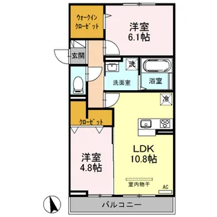 ブラウンヒルズ【3階】の間取り