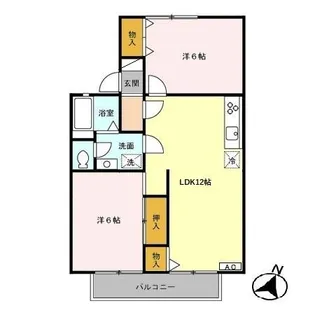 クレセントハイム【2階】の間取り