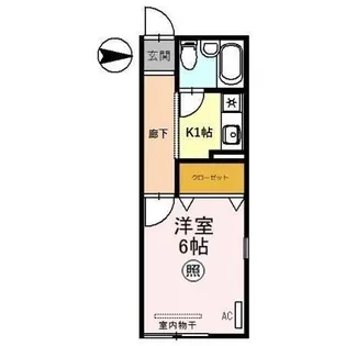 パフィオニッシン【2階】の間取り