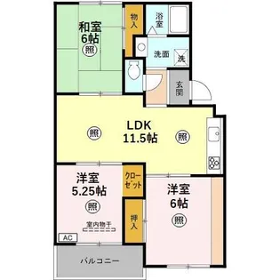 ガーデンシティ日進【2階】の間取り
