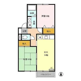 セジュール彩 弐番館【1階】の間取り