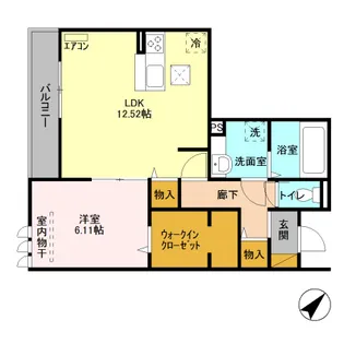 ベルクレスト【1階】の間取り