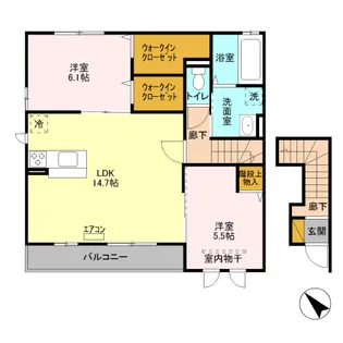 アーク本郷 弐番館【2階】の間取り