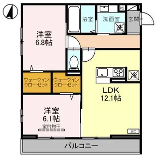 レジェーロII【2階】の間取り