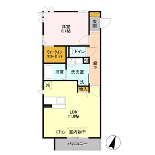 コアロード D【3階】の間取り