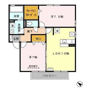 ヴィアレット Ⅴ【1階】の間取り