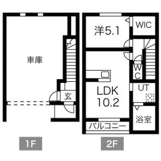 GR今羽【1階】の間取り