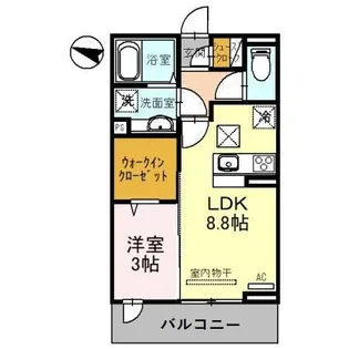 グランコート西大宮【1階】の間取り
