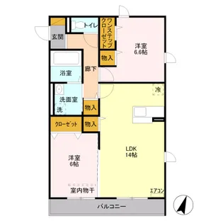 ボヌール四季 III【2階】の間取り