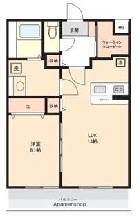 プランドール【4階】の間取り