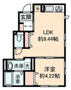 Yーハイム【101号室号室】の間取り
