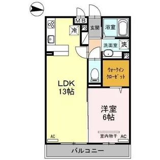 キャッスル西大宮【2階】の間取り