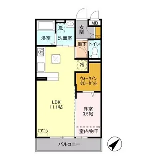 ヴィアレット VII【1階】の間取り