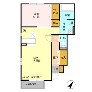 クッキーハウス【1階】の間取り