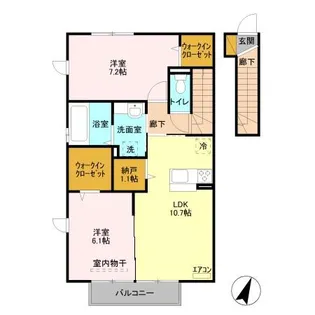 エーデルハイム D【2階】の間取り