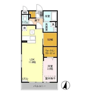 グレース コート【1階】の間取り