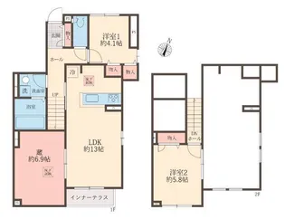 アイビスコートⅡ【1階】の間取り
