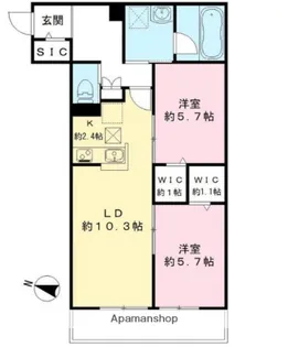 FRIEDE(フリーデ)【1階】の間取り