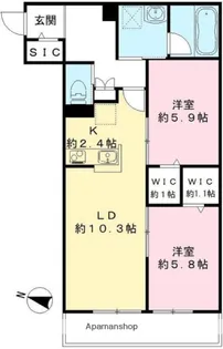 FRIEDE(フリーデ)【3階】の間取り