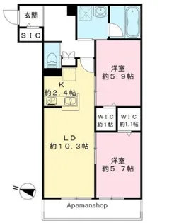 FRIEDE(フリーデ)【2階】の間取り