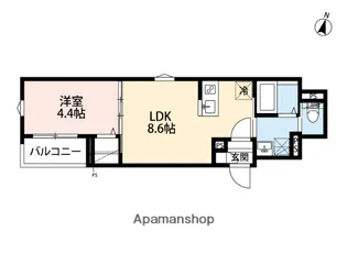 NISSIN SMART COURT【1階】の間取り