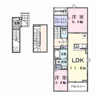 フローラル グレイス【3階】の間取り