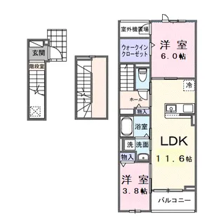 フローラル グレイス【3階】の間取り