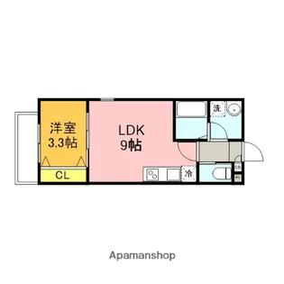ジーメゾン西大宮ソリナ【3階】の間取り