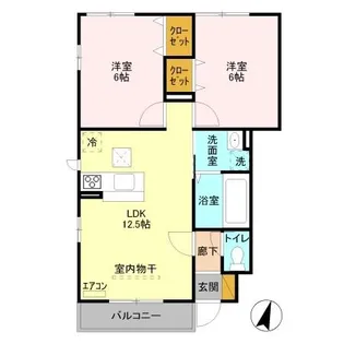 サンガーデン【1階】の間取り