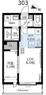 ガーデンヒルズ宮原【3階】の間取り