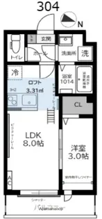 ガーデンヒルズ宮原【3階】の間取り