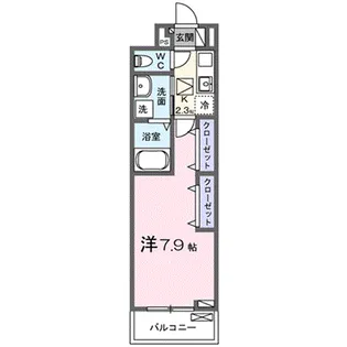 ヒカルサさいたま吉野【1階】の間取り