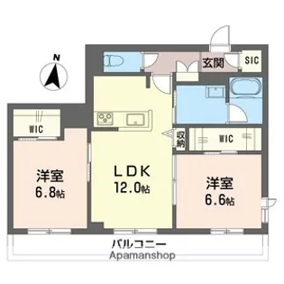 リッツ・リン【3階】の間取り