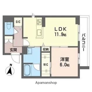 リッツ・リン【2階】の間取り