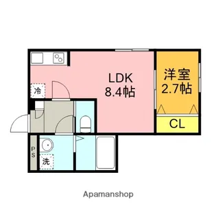 KEIAI RESIDENCE西大宮Ⅱ【1階】の間取り