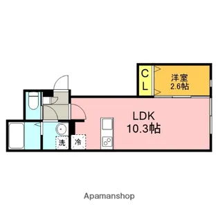 KEIAI RESIDENCE西大宮Ⅱ【2階】の間取り