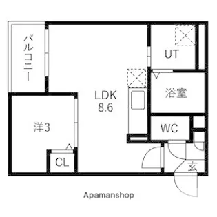 JACK MIYAHARAⅡ【3階】の間取り