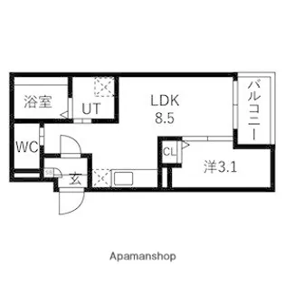 JACK MIYAHARAⅢ【2階】の間取り