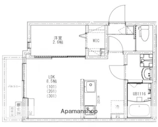 KEIAI RESIDENCE 北大宮Ⅱ【3階】の間取り