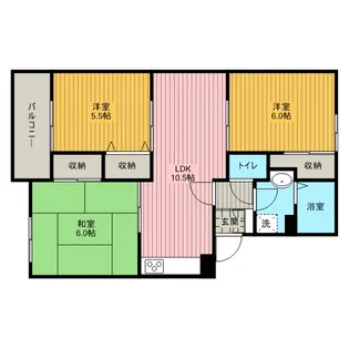 ファミール東宮原【1階】の間取り