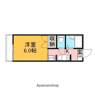 グリーンコーポ【103号室】の間取り