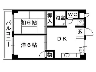 折井コーポ【103号室】の間取り