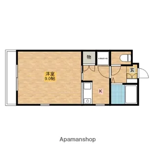 メチエ9【203号室】の間取り