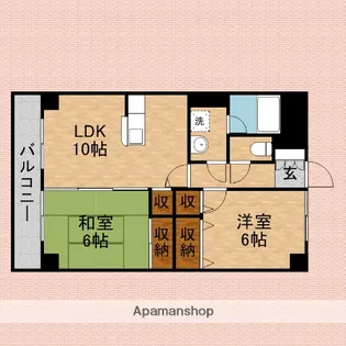 アルスールふじみ野【4階】の間取り